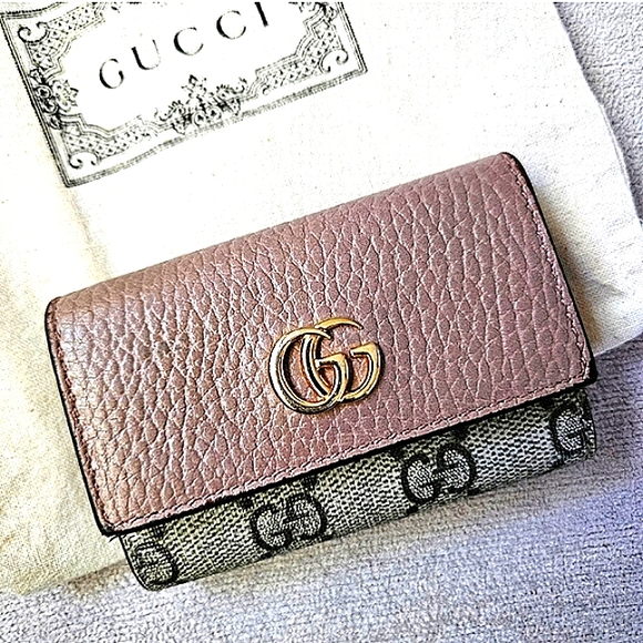 GUCCI AUTHENTIC GUCCISIMA SIGNATURE LEATHER KEYHOLDER W BOX DUSTBAG FULL INCLUS - Picture 3 of 13